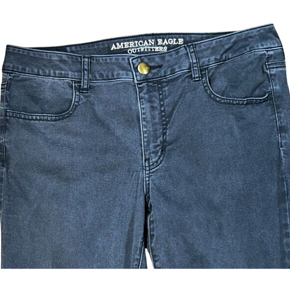 (5 for $25)American Eagle Super Super Stretch Jegging Washed Black size 14 Long - Picture 6 of 8